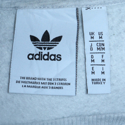 Adidas Mens Grey Crew Neck Pullover Sweatshirt M