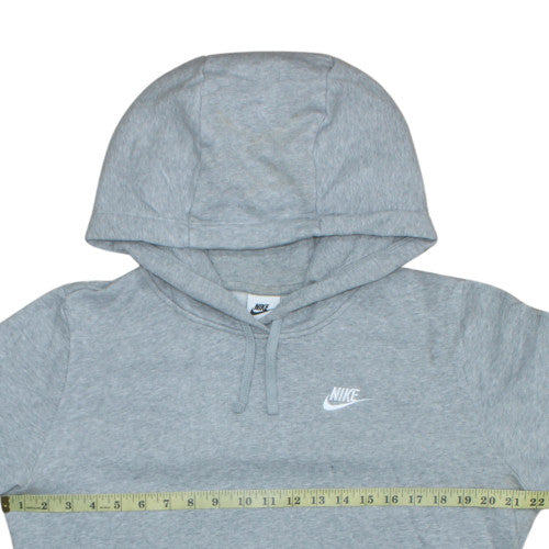 Nike Mens Grey Pullover Hoodie M Lightweight Fleece Sportswear