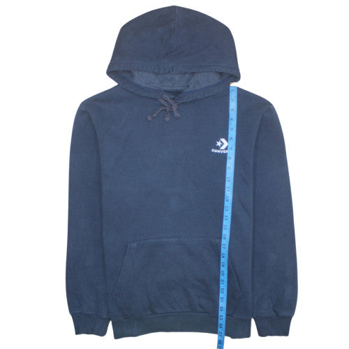 Converse Men's Navy Blue Pullover Hoodie Size L Cotton Blend
