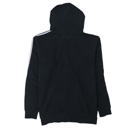 adidas Men Black Pullover Hoodie Medium Sports Fleece Sweatshirt