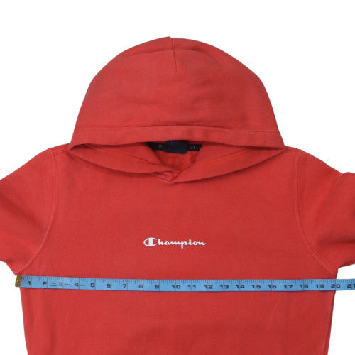 Champion Men's Red Pullover Hoodie XS Fleece Logo Sweatshirt