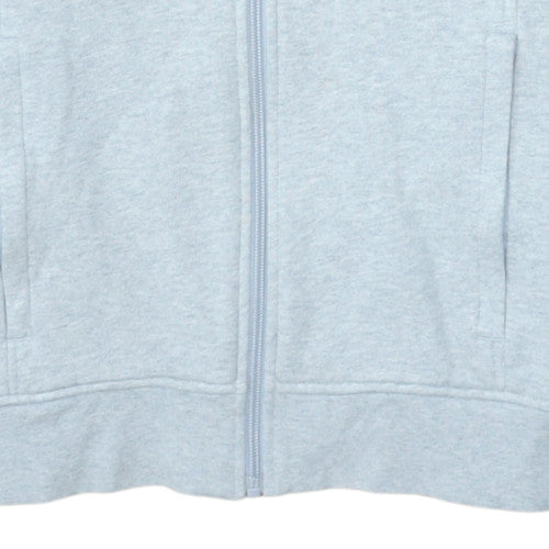 Lacoste Men Grey Full Zip Collared Sweatshirt Size S