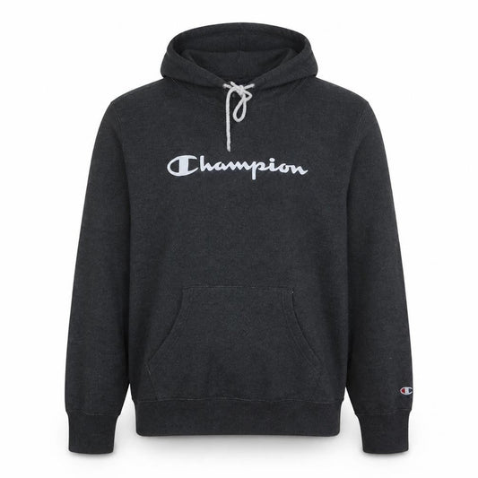 Champion Mens Black Medium Pullover Hoodie Sweatshirt