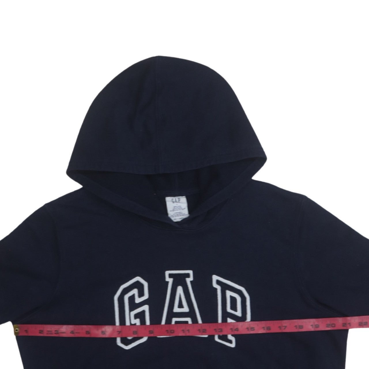 GAP Men’s Blue Pullover Hoodie L Logo Fleece Sweatshirt