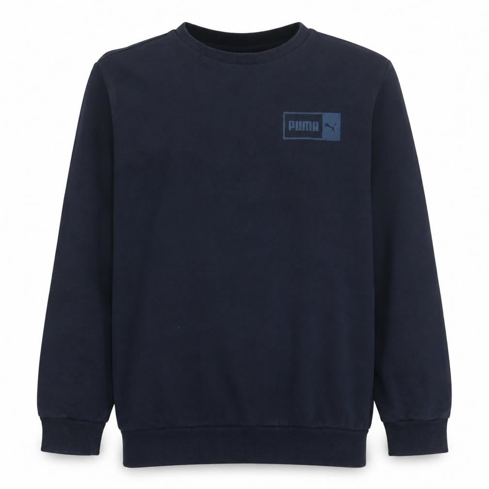 Puma Men's Blue Crew Neck Pullover Sweatshirt Size L