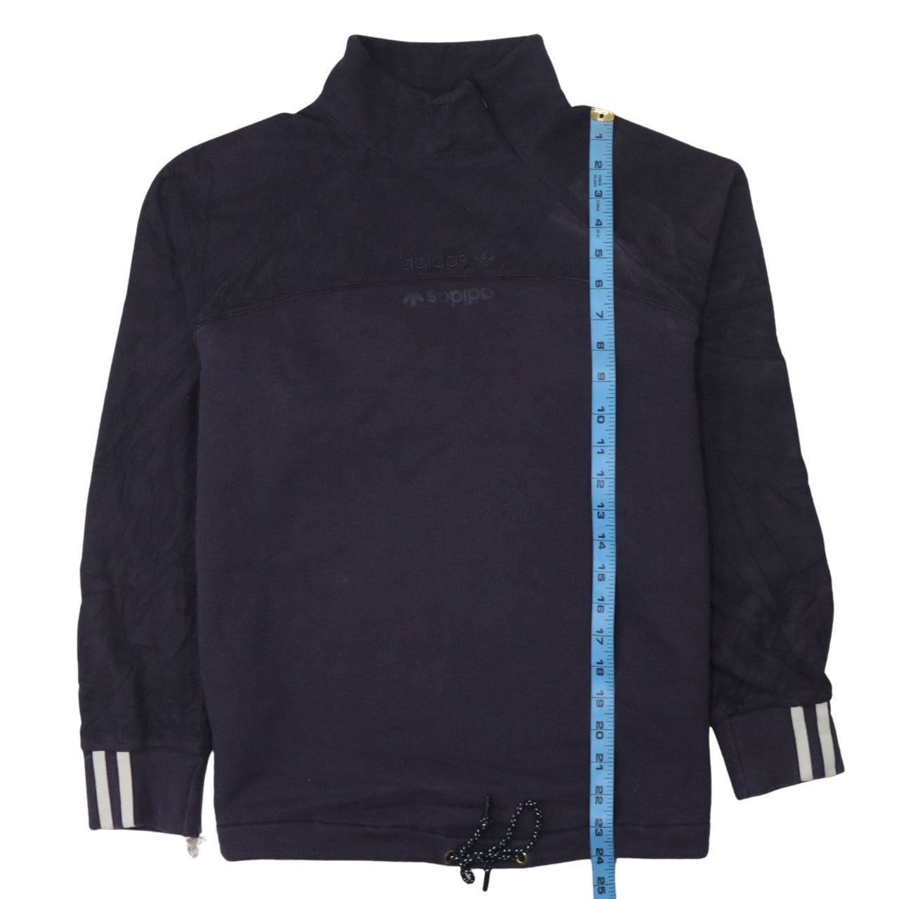 Adidas Men's Blue Pullover Sweatshirt Size S High Neck Sportswear