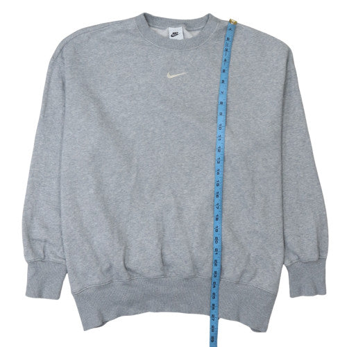 Nike Men’s Grey Pullover Crew Neck Sweatshirt L Regular Fit