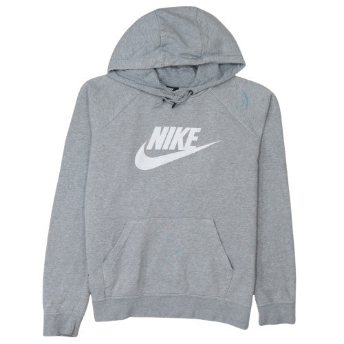 Nike Mens Grey Pullover Hoodie M Logo Sportswear
