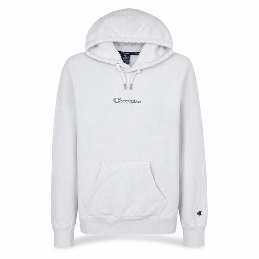 Champion Men's White XS Pullover Hoodie with Logo Front Pocket