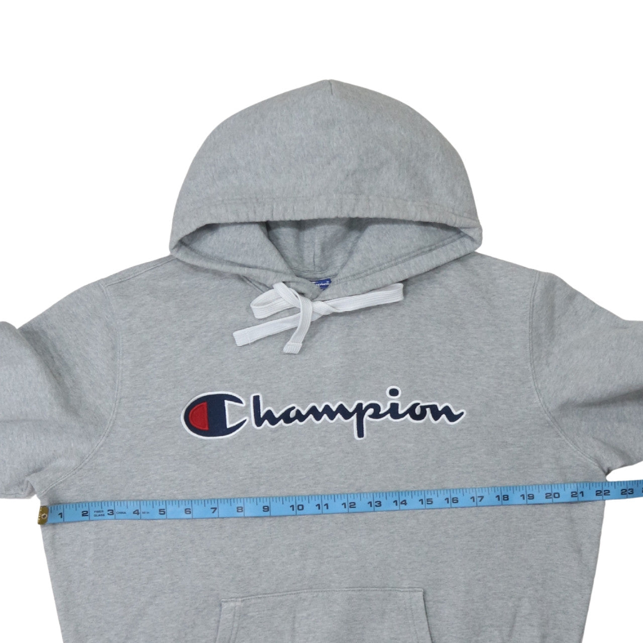 Champion Men's Grey Pullover Hoodie Large Sports Style