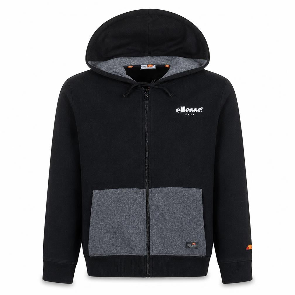 Ellesse Men's Black Full Zip Hoodie S Regular Logo Style