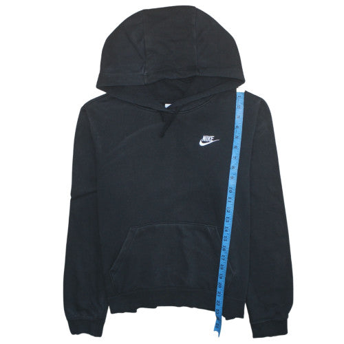 Nike Men's Black Pullover Hoodie M Regular Fit Fleece Logo Sweatshirt