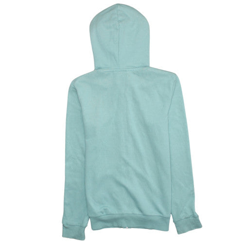 Adidas Womens Mint Green Full Zip Hoodie XS Cotton Blend