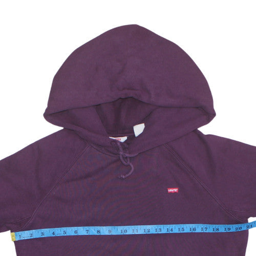 Levi's Women Purple Pullover Hoodie XS Cotton Blend Casual
