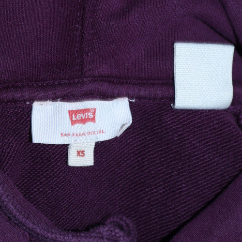 Levi's Women Purple Pullover Hoodie XS Cotton Blend Casual