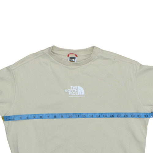The North Face Womens Beige Crew Neck Pullover Sweatshirt S