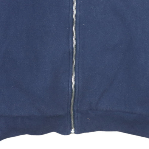 Calvin Klein Men Blue Full Zip Fleece Sweatshirt L Regular Fit
