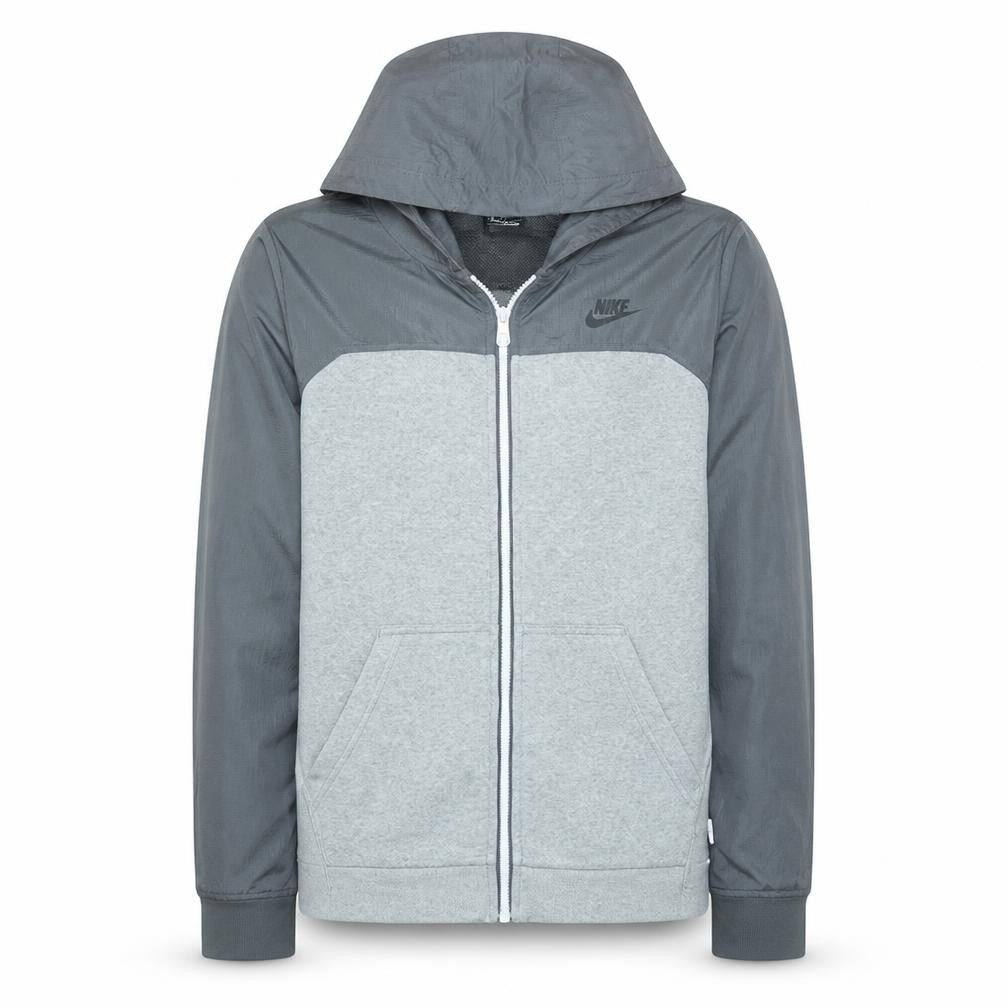 Nike Teens Grey Full Zip Hoodie XL Sportswear Fleece