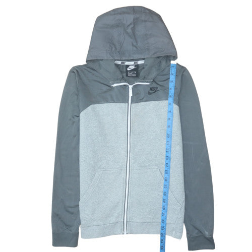 Nike Teens Grey Full Zip Hoodie XL Sportswear Fleece