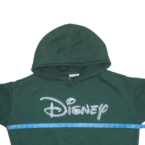Disney Women Green Pullover Hoodie Size L Primark Cares Logo Print