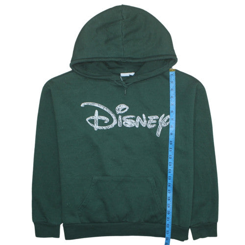 Disney Women Green Pullover Hoodie Size L Primark Cares Logo Print