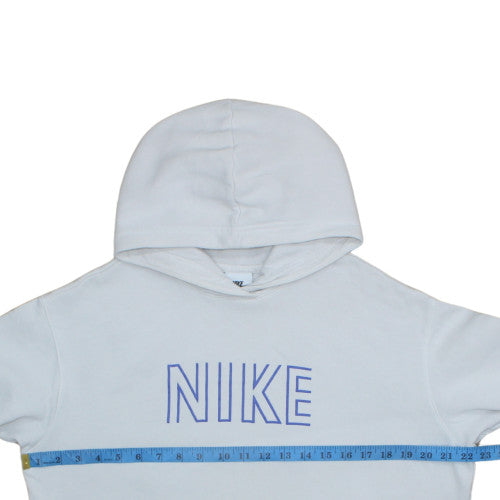 Nike Teens White Pullover Hoodie XL Fleece Graphic Sportswear