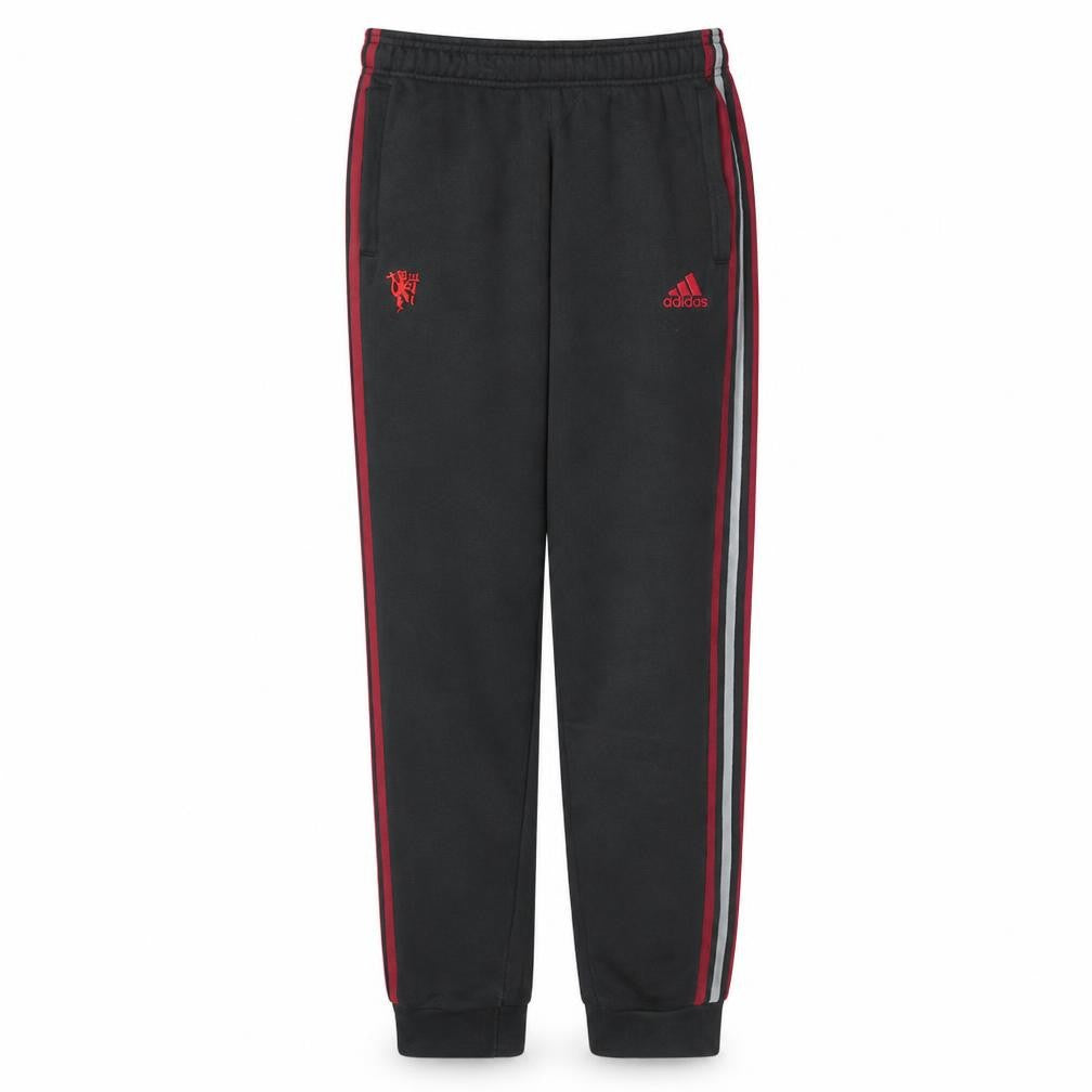 Adidas Boys Black Track Pants 11-12 Years Football Fleece Activewear