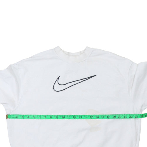 Nike Men's White Small Pullover Crew Neck Sweatshirt