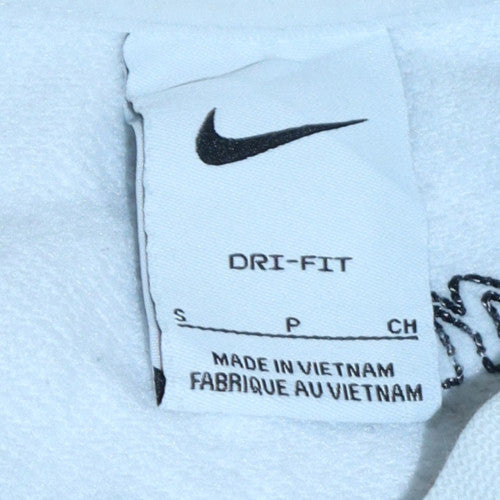 Nike Men's White Small Pullover Crew Neck Sweatshirt