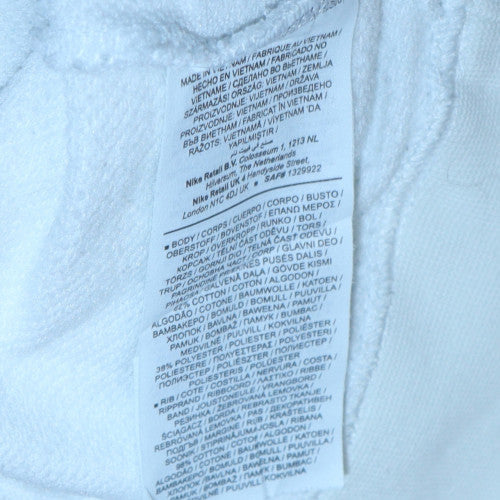 Nike Men's White Small Pullover Crew Neck Sweatshirt