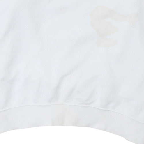 Nike Men's White Small Pullover Crew Neck Sweatshirt