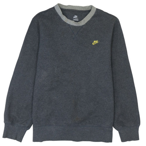 Nike Men's Grey Pullover Crew Neck Sweatshirt Size L