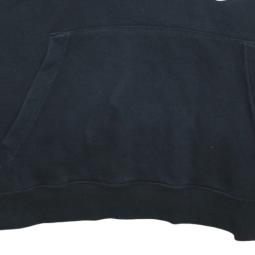 Nike Men's Black 2XL Pullover Hoodie with Logo Print