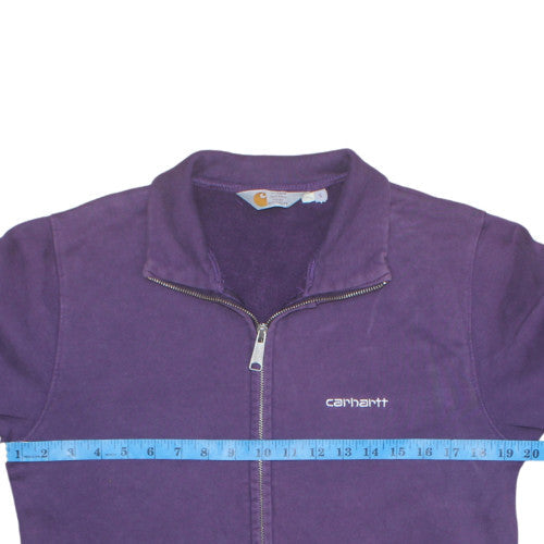 Carhartt Men's Purple Full Zip Cotton Sweatshirt S