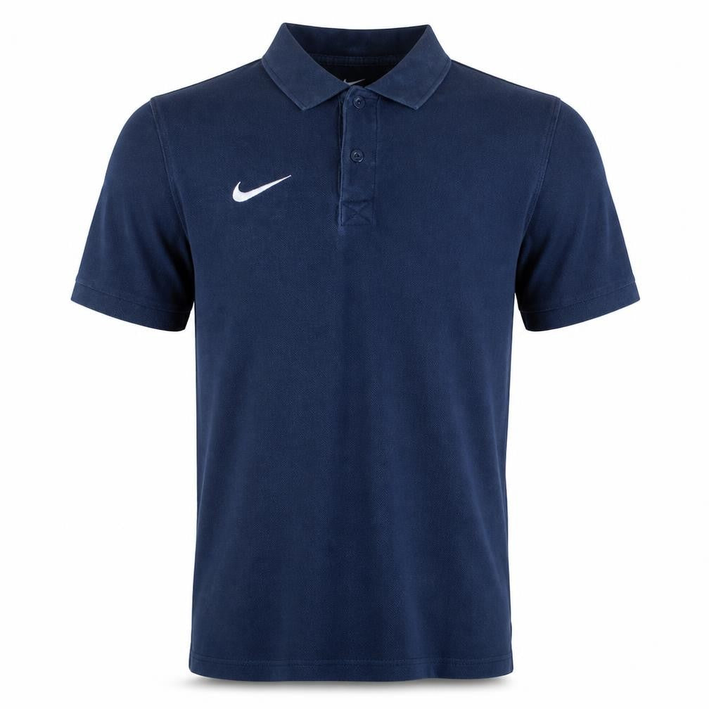 Nike Men's Navy Blue Short Sleeve Polo Shirt Size M 100% Cotton