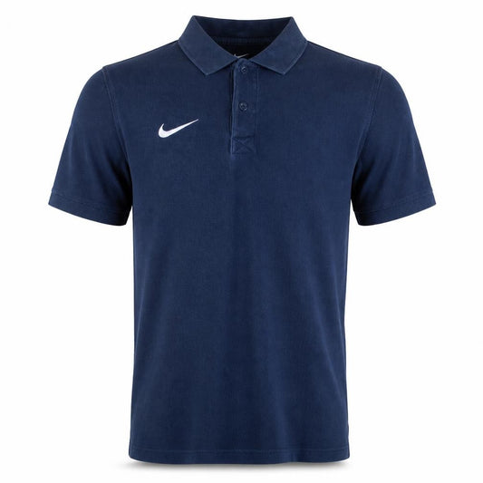 Nike Men's Navy Blue Short Sleeve Polo Shirt Size M 100% Cotton
