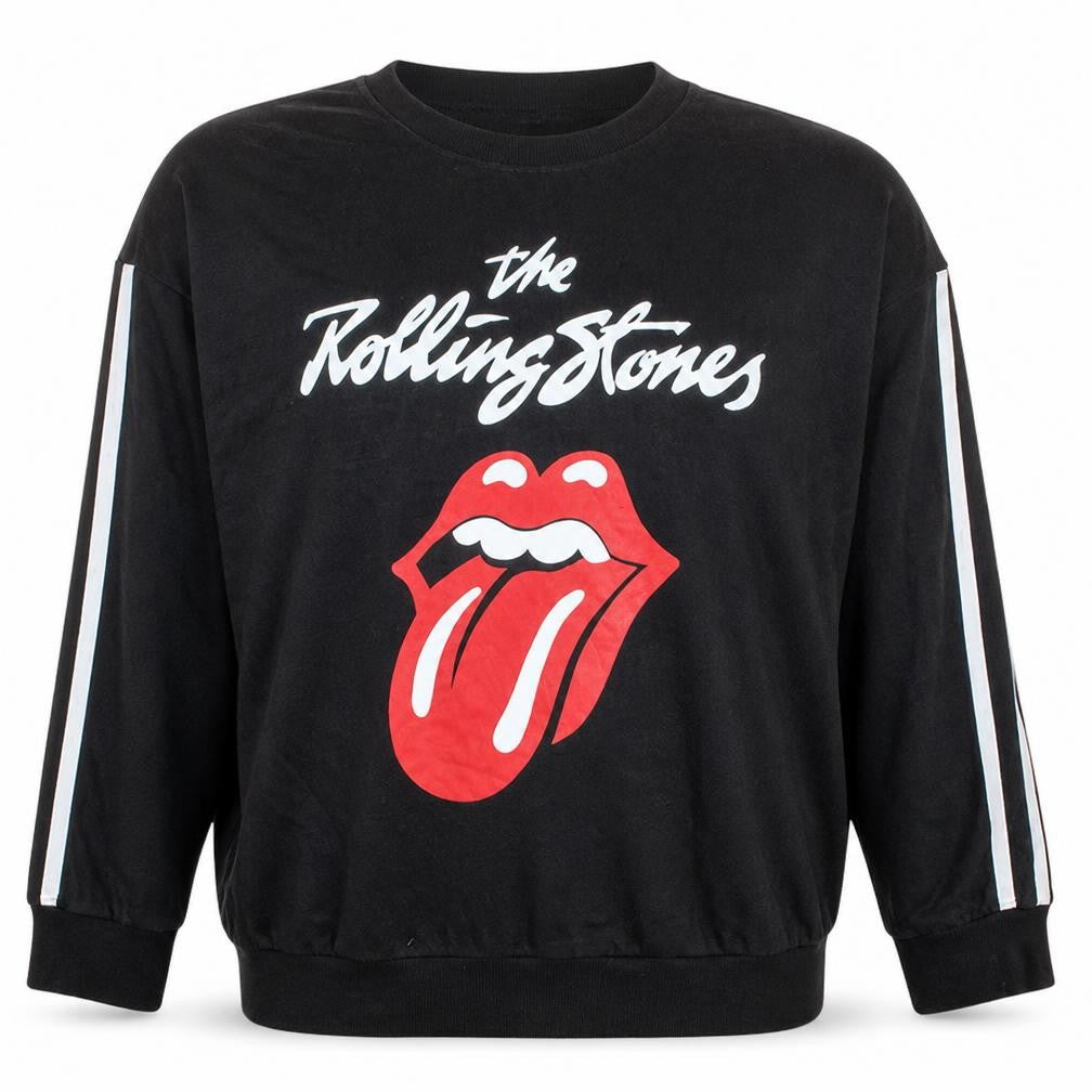 George Men’s Black The Rolling Stones 2XL Pullover Sweatshirt