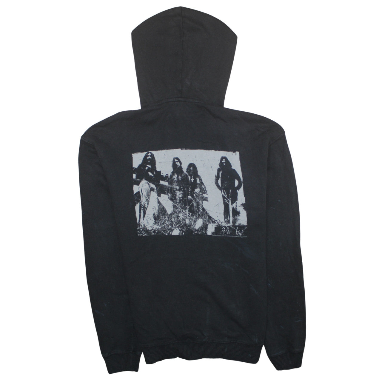 GIVIDCO Black Sabbath Men's Black Pullover Hoodie M Rock Graphic