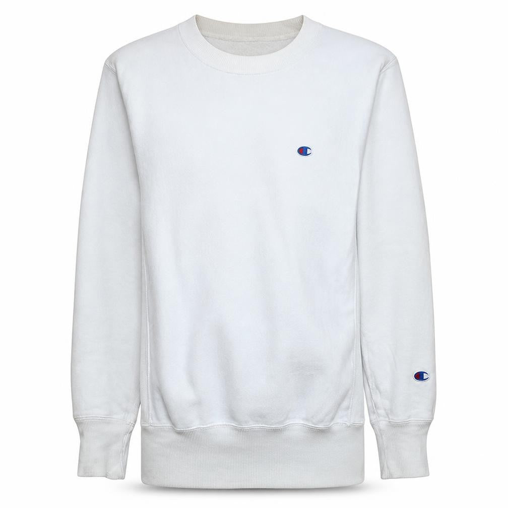 Champion Men White XS Pullover Sweatshirt Reverse Weave