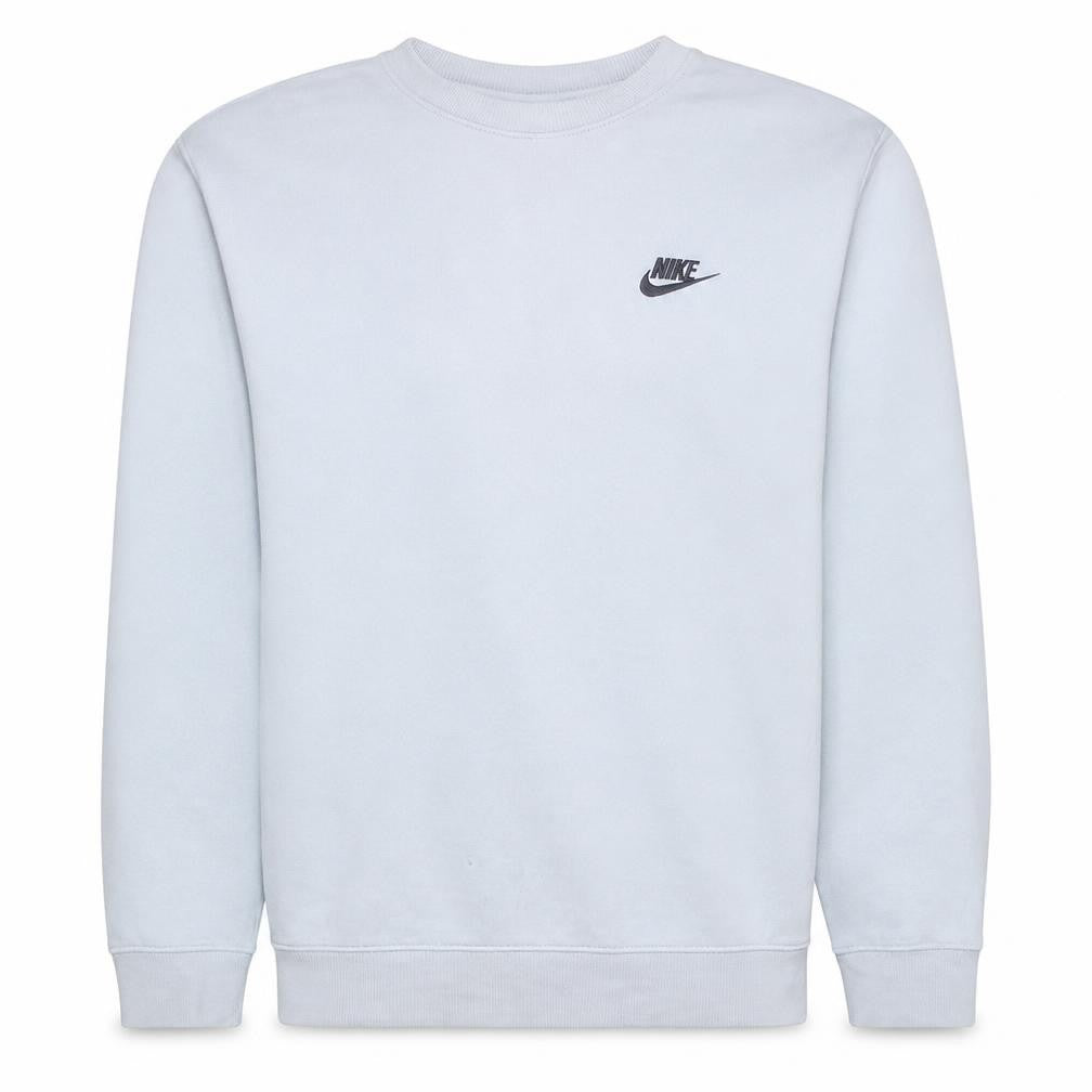 Nike Men's White XS Pullover Fleece Sweatshirt Crew Neck