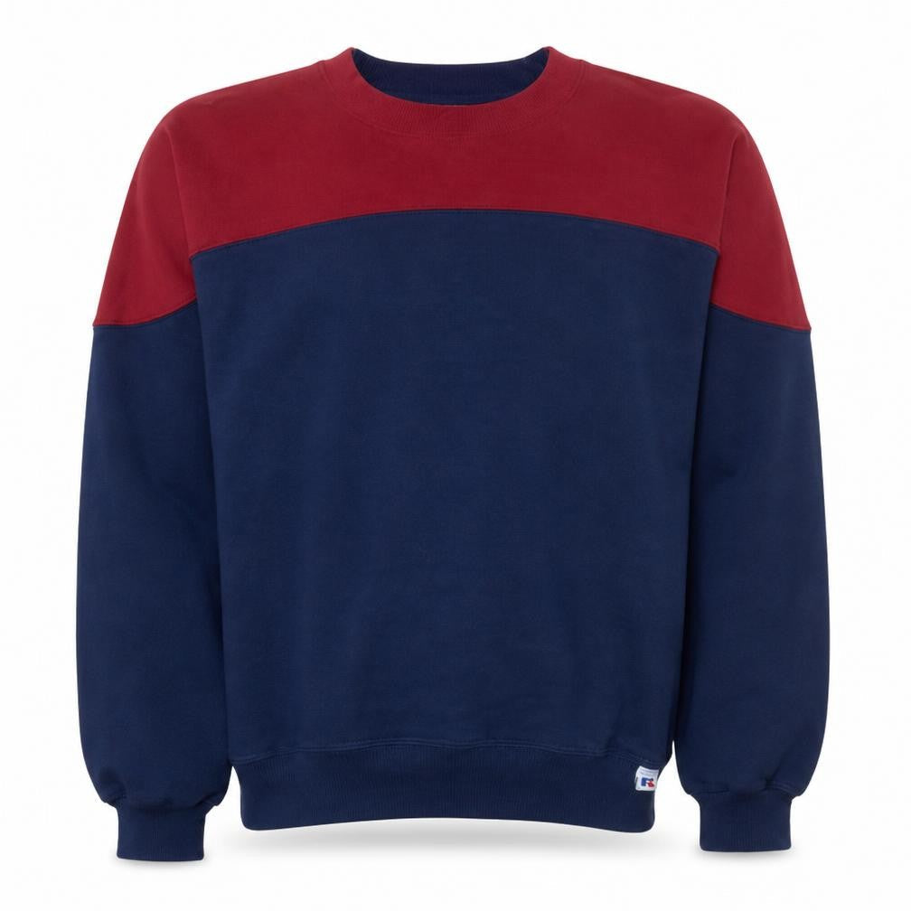 Russell Athletic Men's Blue Red Pullover Sweatshirt Size L Vintage