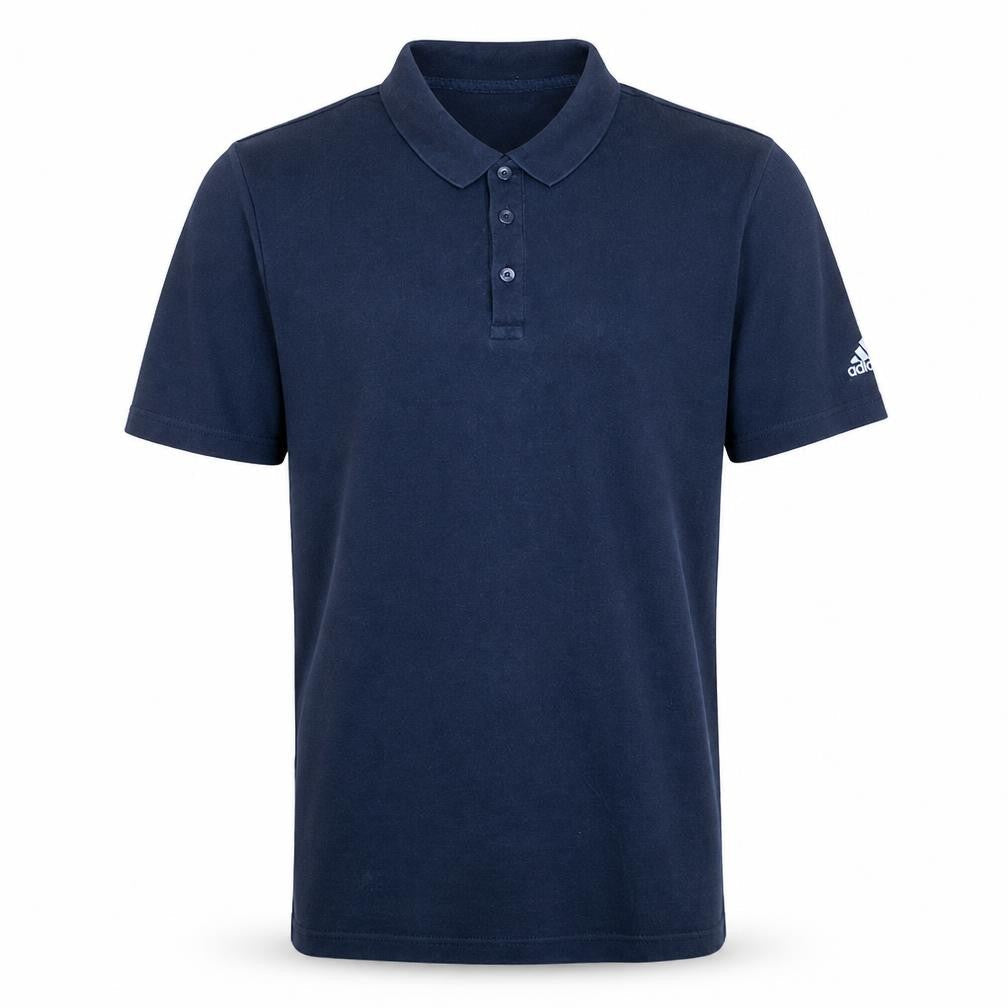 Adidas Men’s Blue Regular Fit Polo Shirt Size L Moisture Wicking