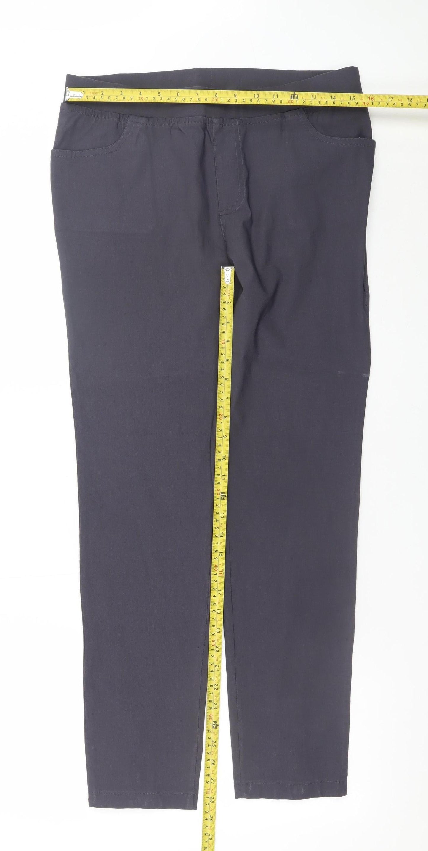 Cook Womens Black Jegging Style Trousers Size 10 with Ankle Zips