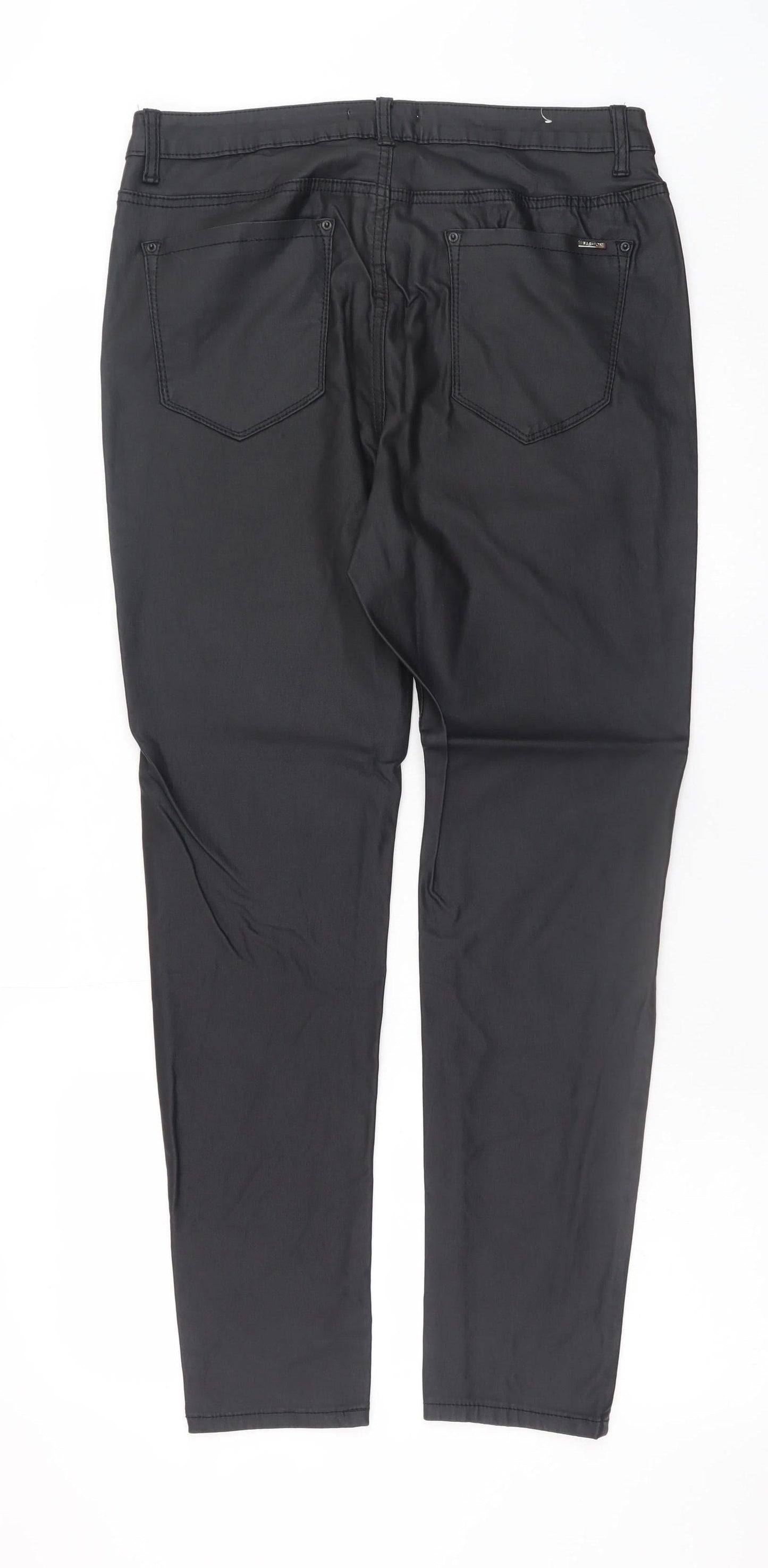Elegant h Deluxe Women's Black Size 18 Slim Jegging Trousers