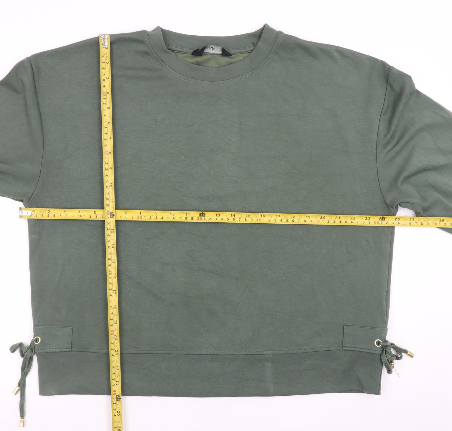 F&F Women’s Green Pullover Sweatshirt UK 18 Nylon Viscose Blend