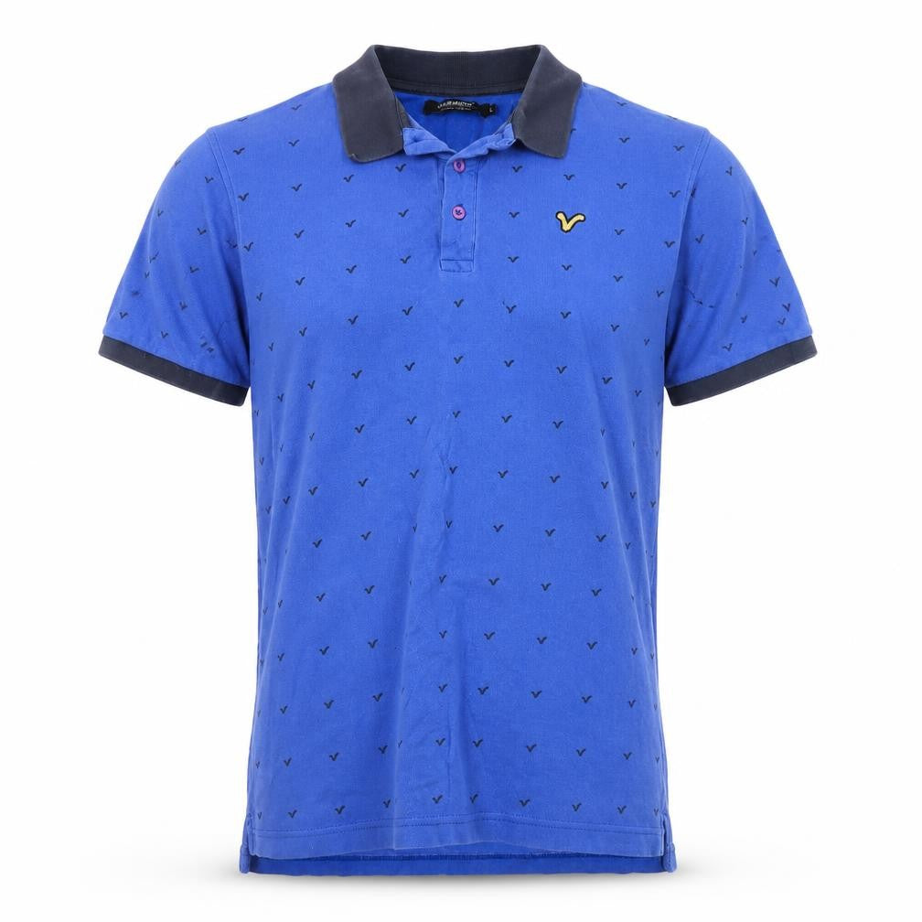 VOI Jeans Co. Men's Blue Short Sleeve Cotton Polo Shirt Size L