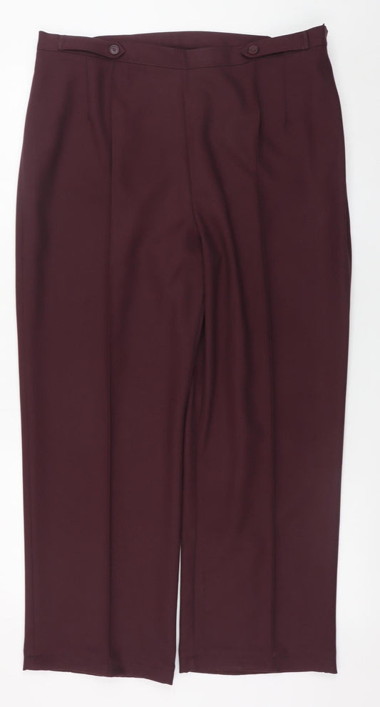 Separates Women Brown Size 18 Dress Pants Straight Leg Trousers