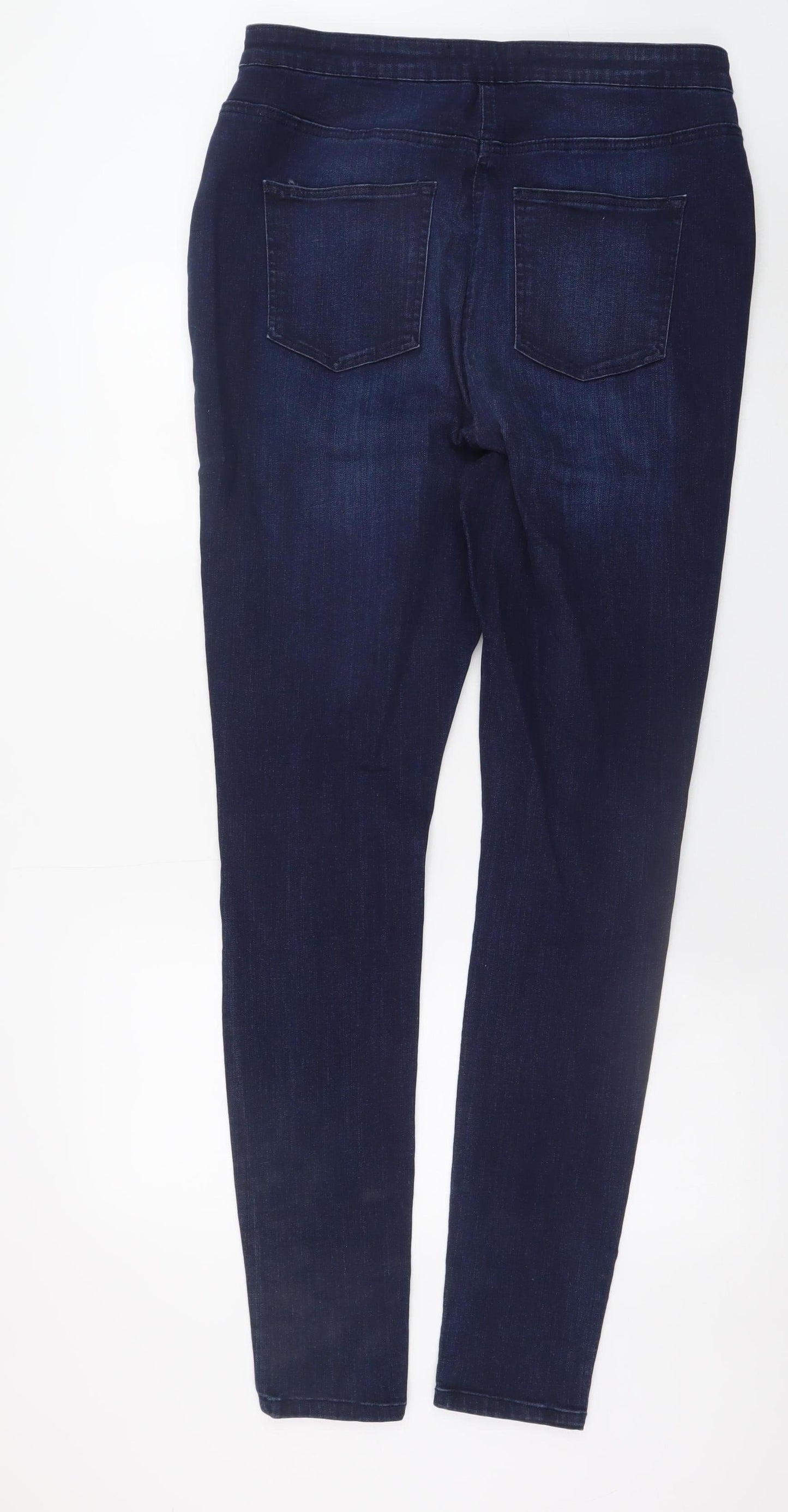 V by Very Women's Blue Tall Distressed Skinny Jeans Size 33