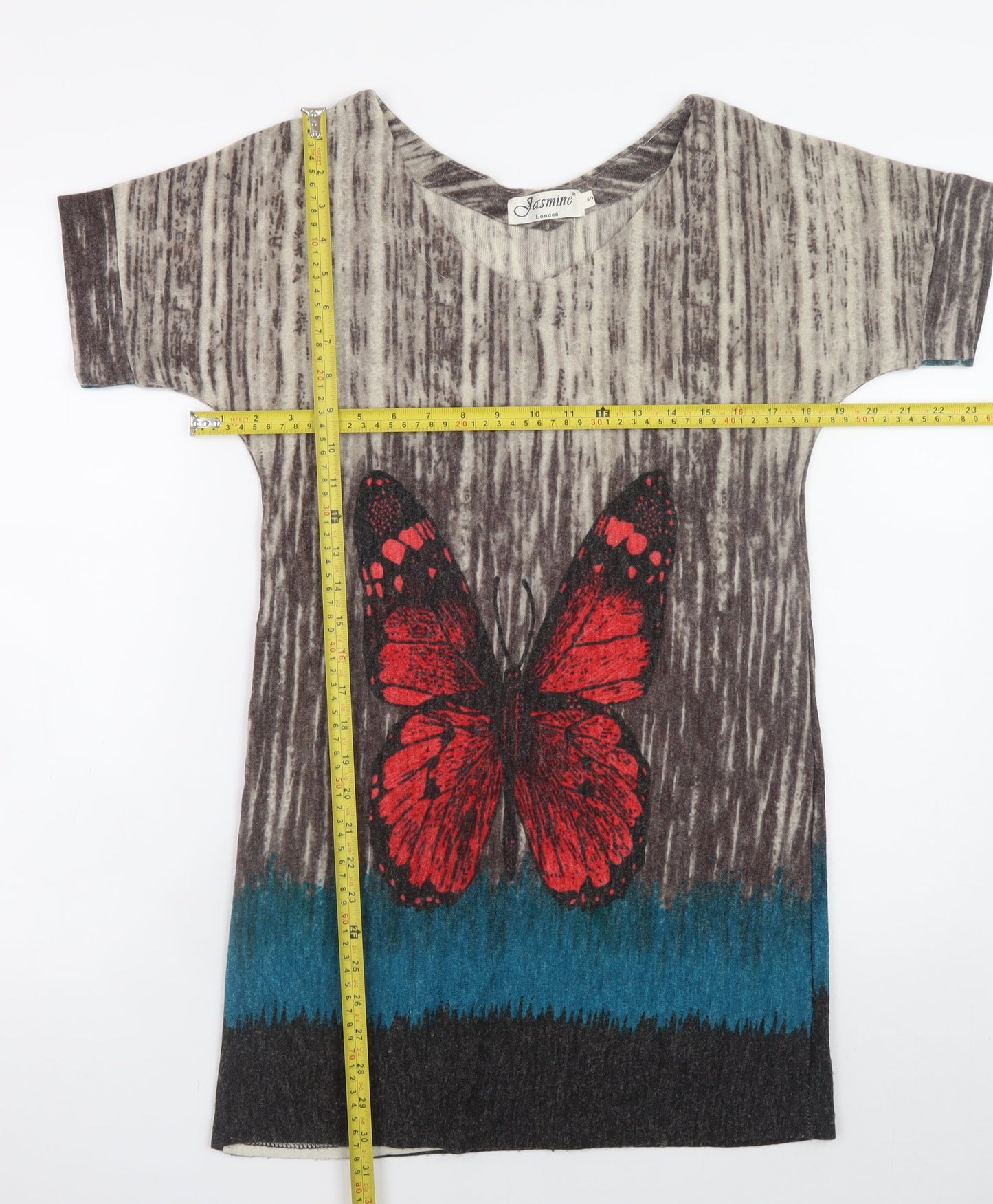 Jasmine London Women’s Multicoloured Butterfly T-Shirt Dress S