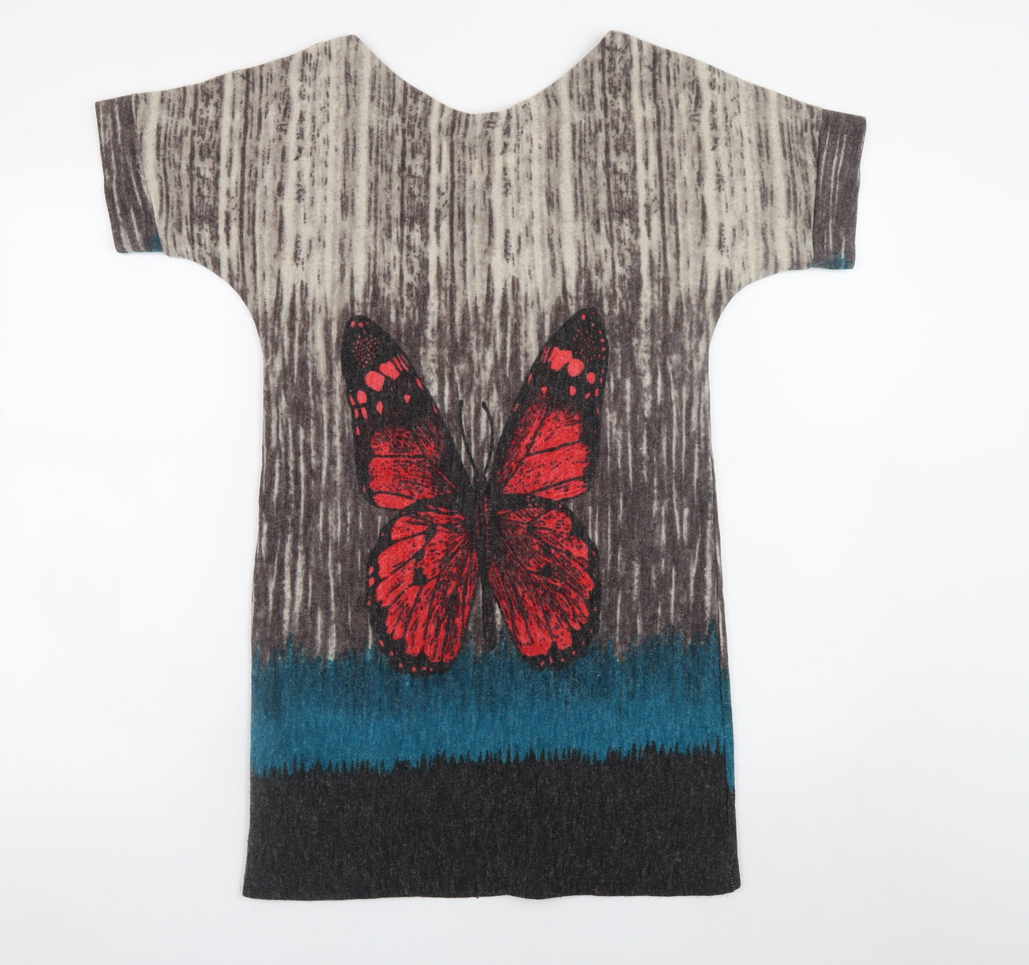 Jasmine London Women’s Multicoloured Butterfly T-Shirt Dress S